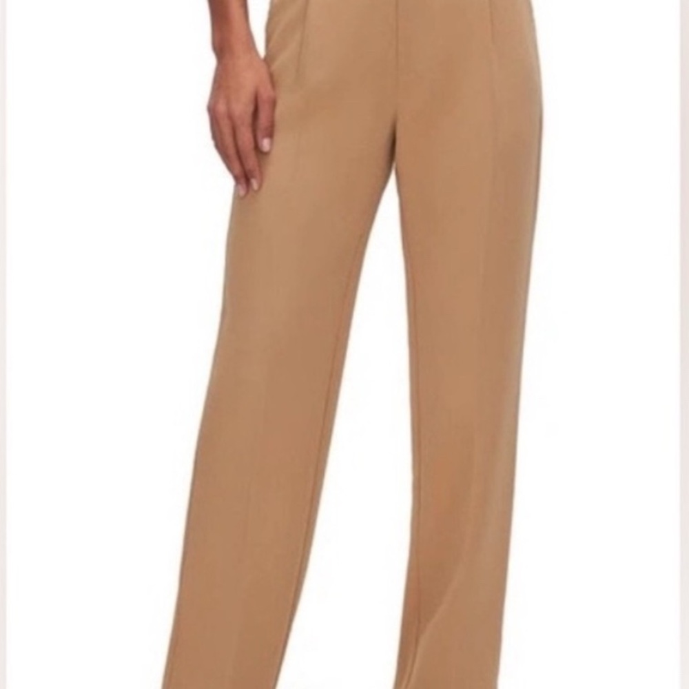 44.) Good American Camel Wide-Leg Trousers